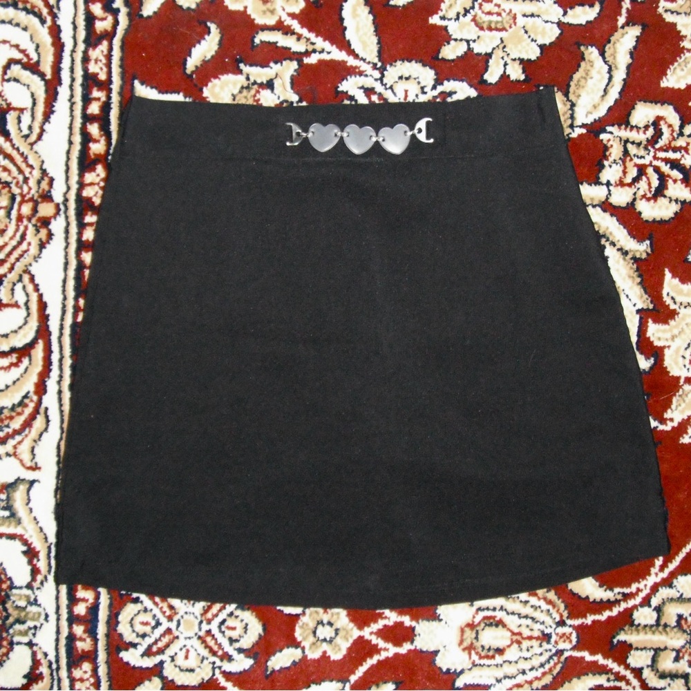 vintage black mini skirt